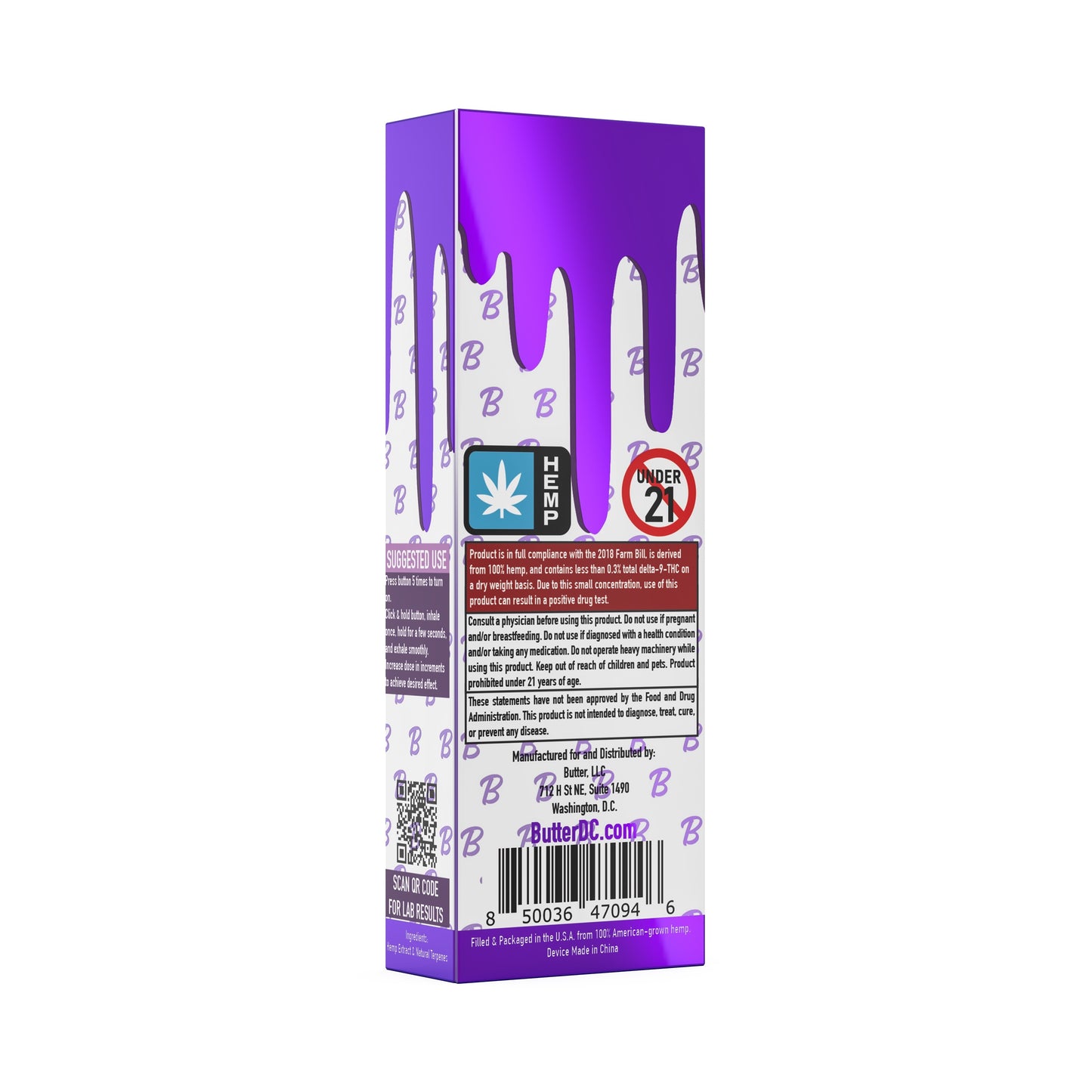 HHC Diamond Edition 1mL Disposable - Granddaddy Purp (1g)