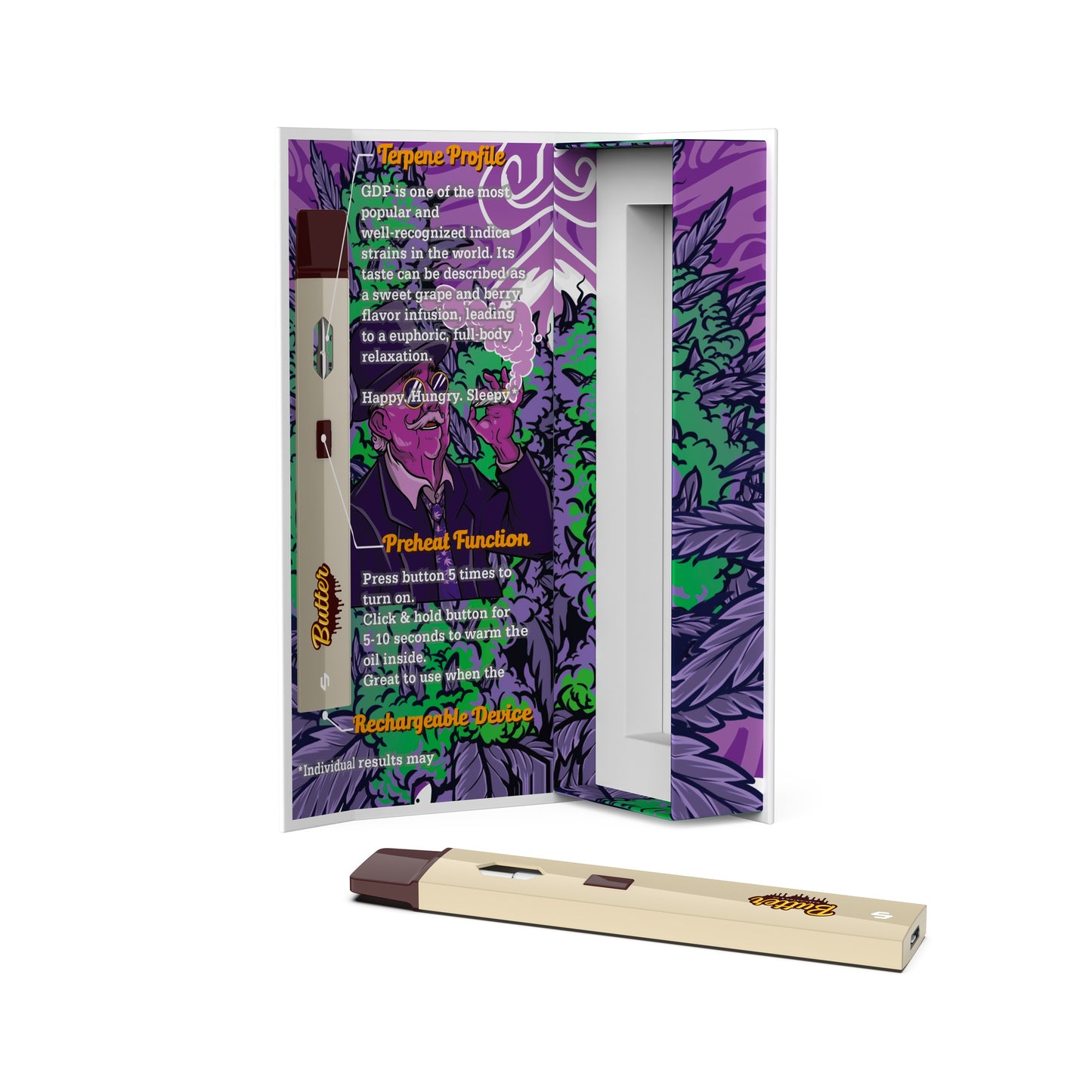 HHC Diamond Edition 1mL Disposable - Granddaddy Purp (1g)
