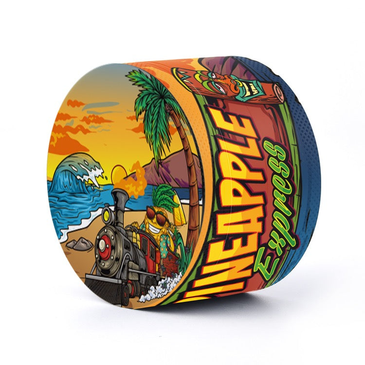 4-Piece Zinc Alloy Grinder - Pineapple Express