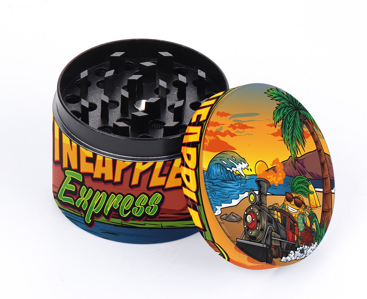 4-Piece Zinc Alloy Grinder - Pineapple Express
