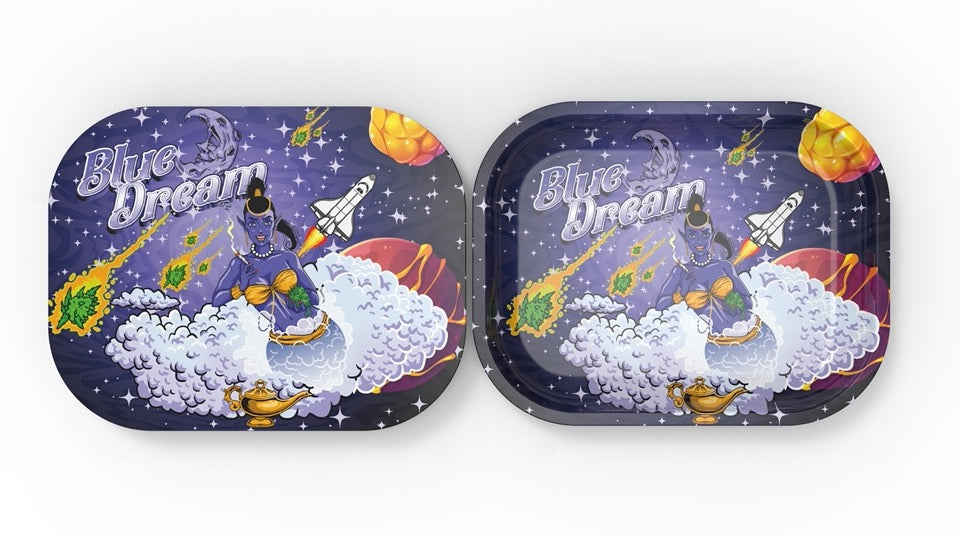 Metal Tray with Magnetic Cover - Blue Dream