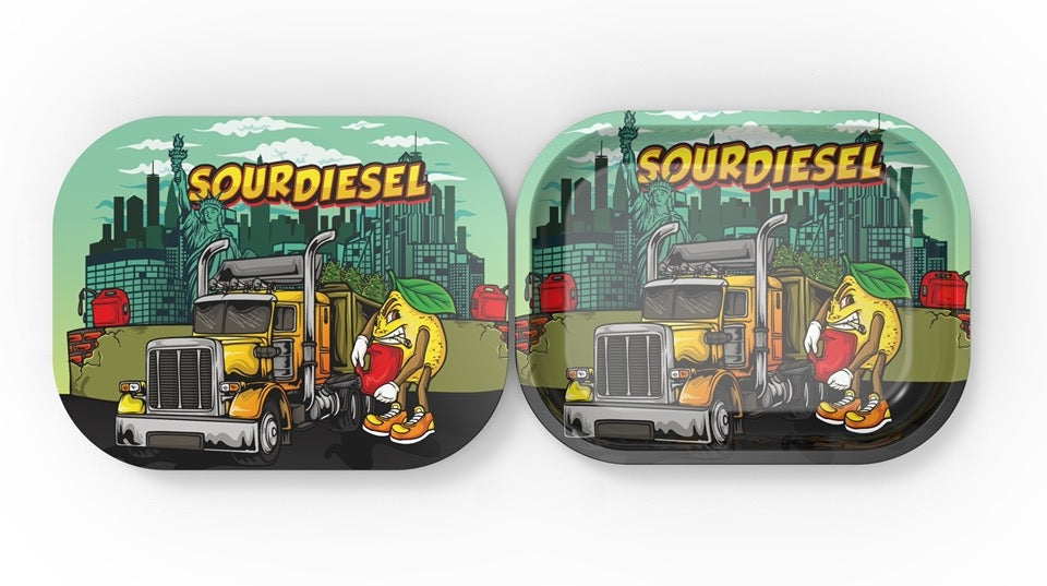 Metal Tray with Magnetic Cover - Sour Diesel