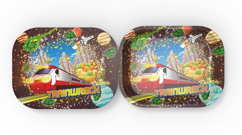 Metal Tray with Magnetic Cover - Trainwreck