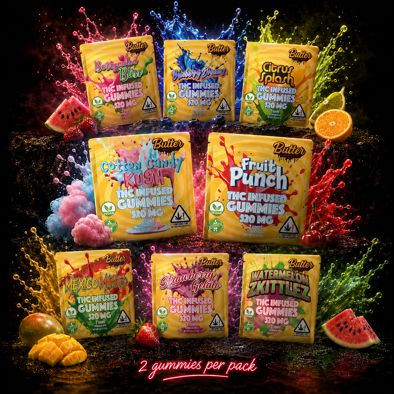 Double Dips (2 gummies)