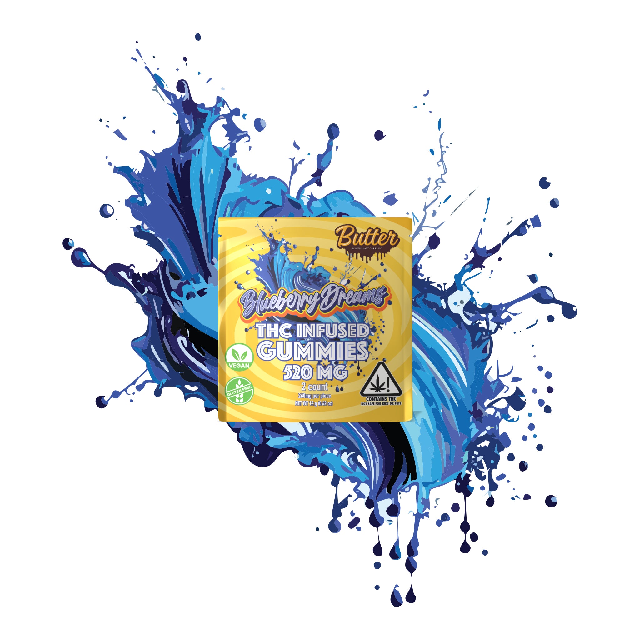 Blueberry Dreams - Double Dip (2 gummies)