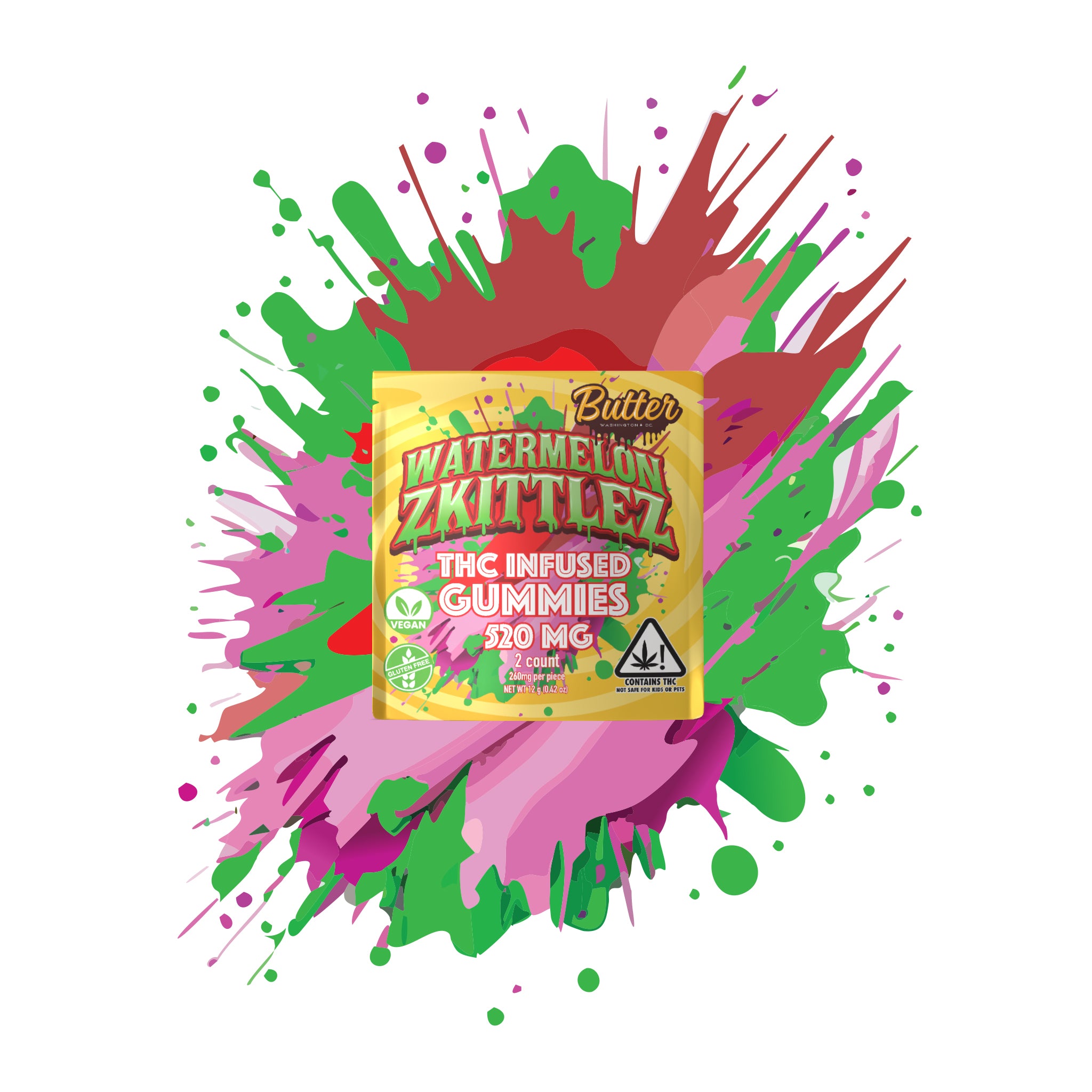 Watermelon Zkittles - Double Dip (2 gummies)