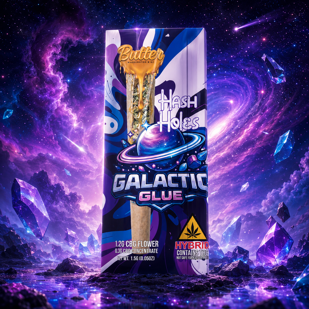 Galactic Glue [hybrid] - CBG Hash Holes (1.5g)