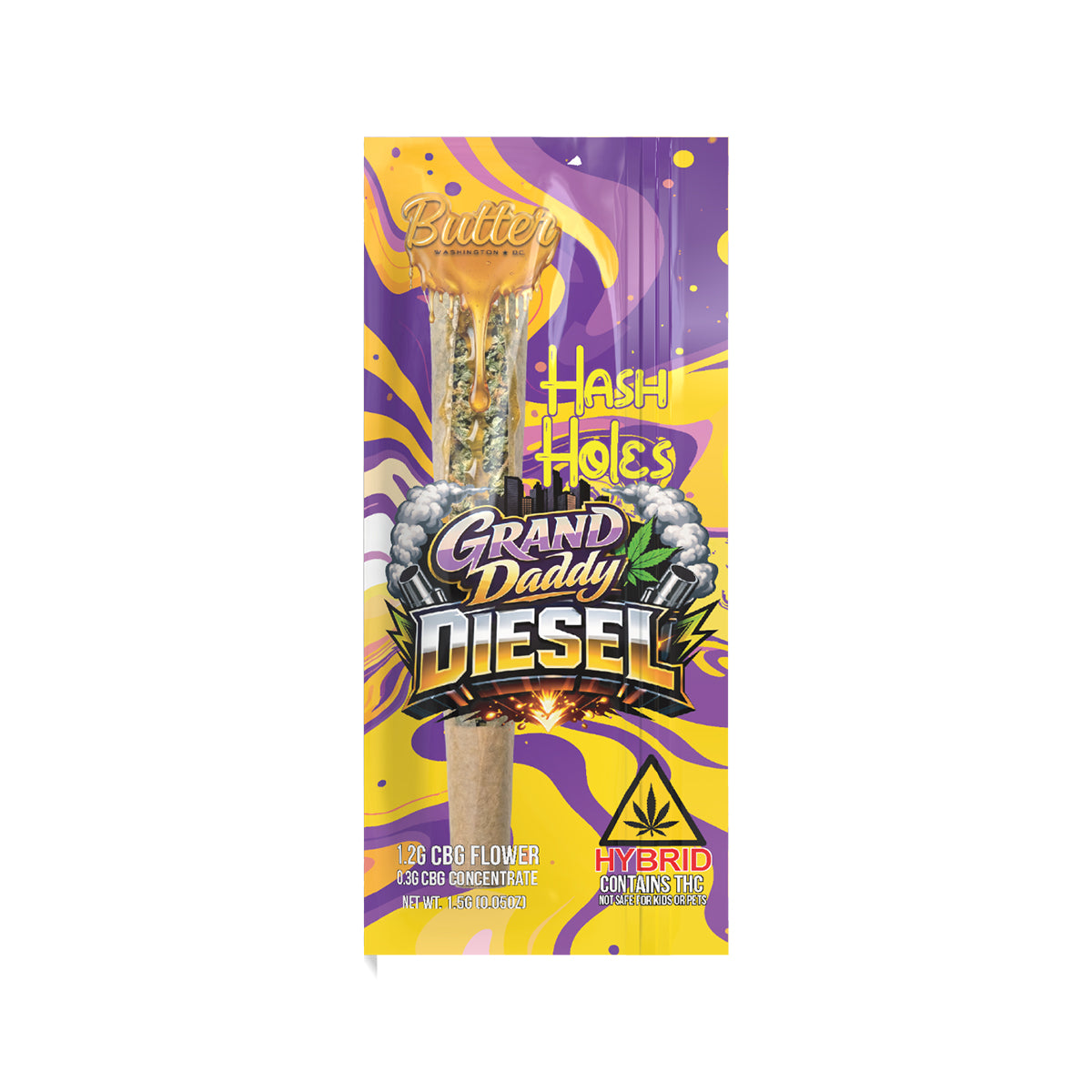Grand Daddy Diesel [hybrid] - CBG Hash Holes (1.5g)