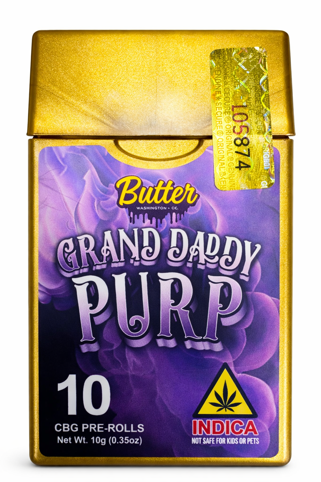 Grand Daddy Grape [indica] - CBG Pre-Rolls (Pack of 10)