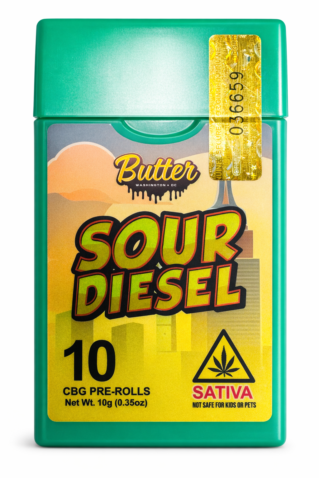 Sour Diesel [sativa] - CBG Pre-Rolls (Pack of 10)