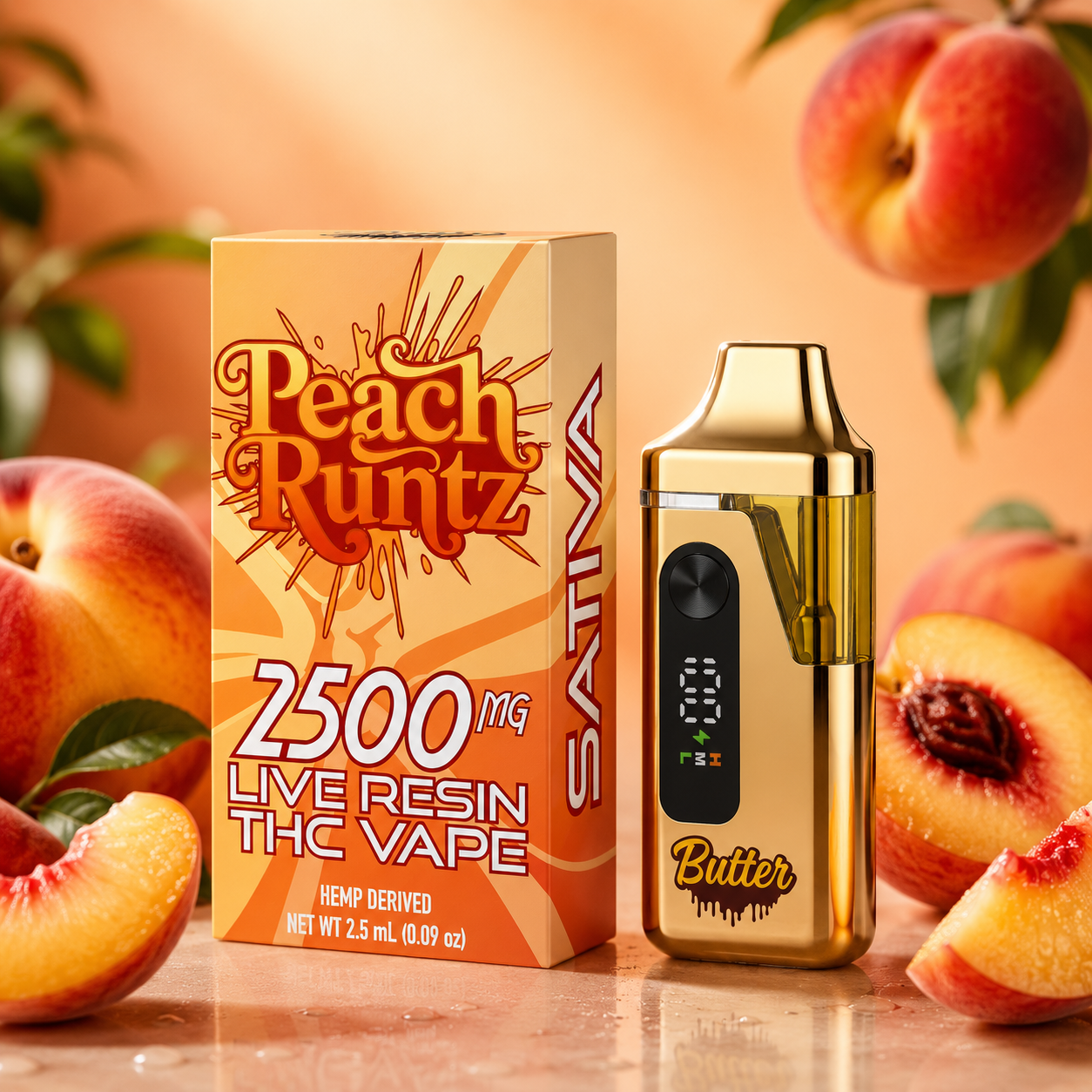 2.5mL Disposable - Peach Runtz (2.5g)