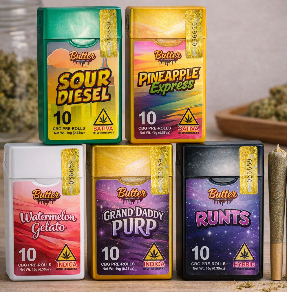 Sour Diesel [sativa] - CBG Pre-Rolls (Pack of 10)