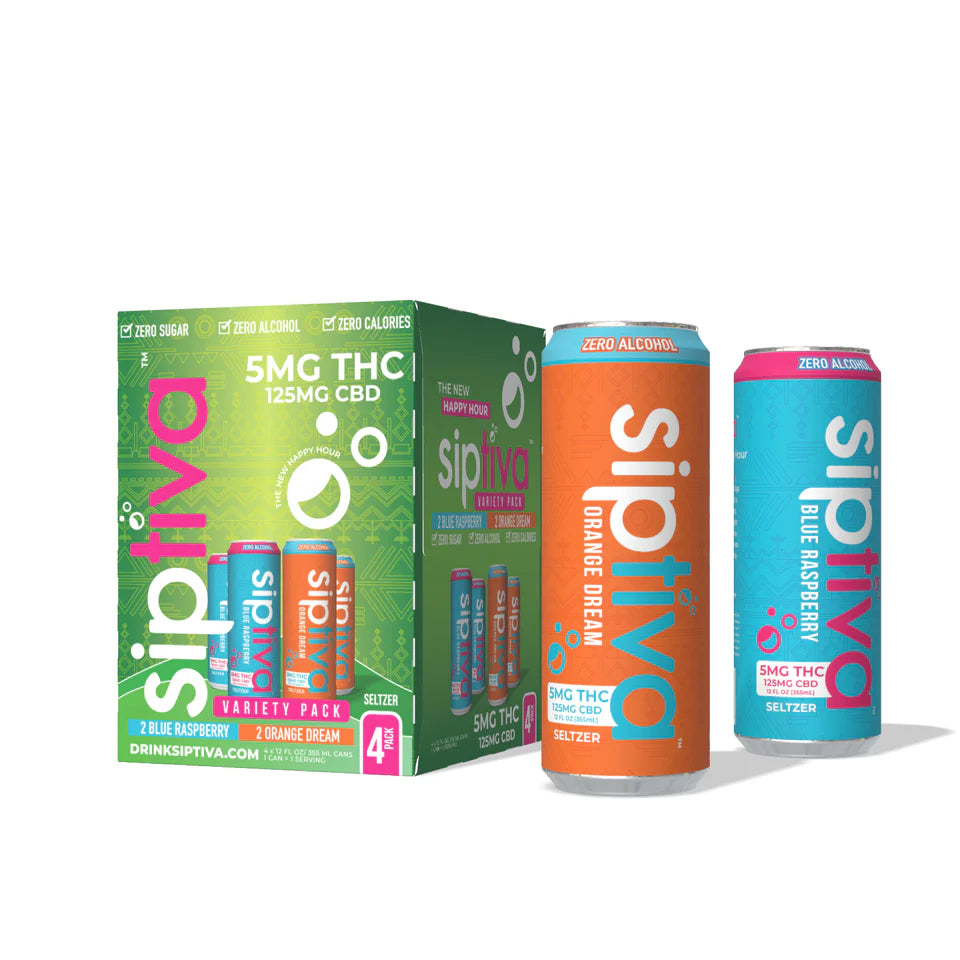 The Glow Up Variety Pack - 4 Cans (5mg)