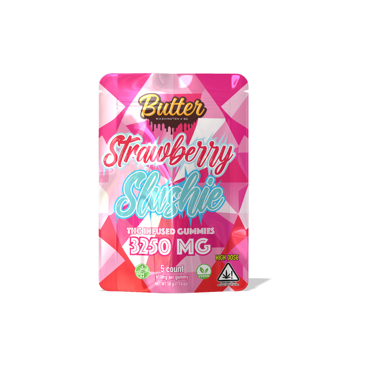 Strawberry Slushie - Heavy Hitters (5 Gummies) - 3250mg