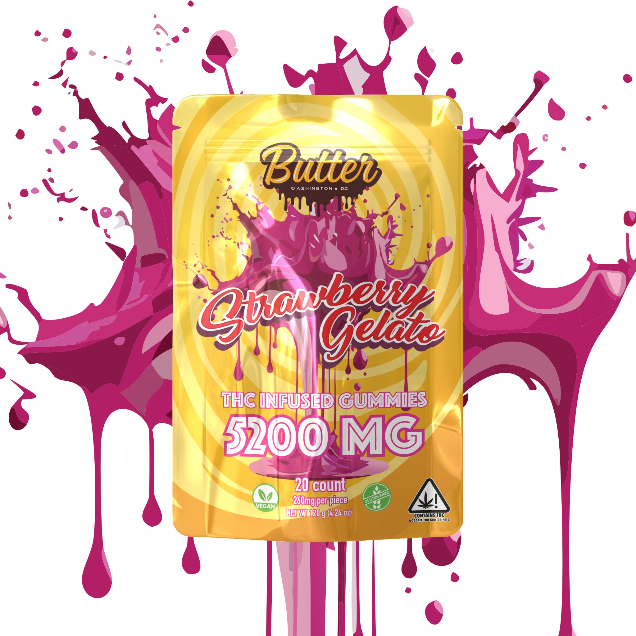 Strawberry Gelato - Party Pack (20 Gummies)