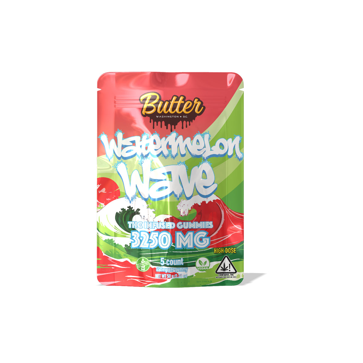 Watermelon Wave - Heavy Hitters (5 Gummies) - 3250mg